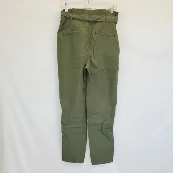 ✨Express Extreme High Rise Stretch Green Paperbag Cargo Trouser Pants✨ - Picture 4 of 4